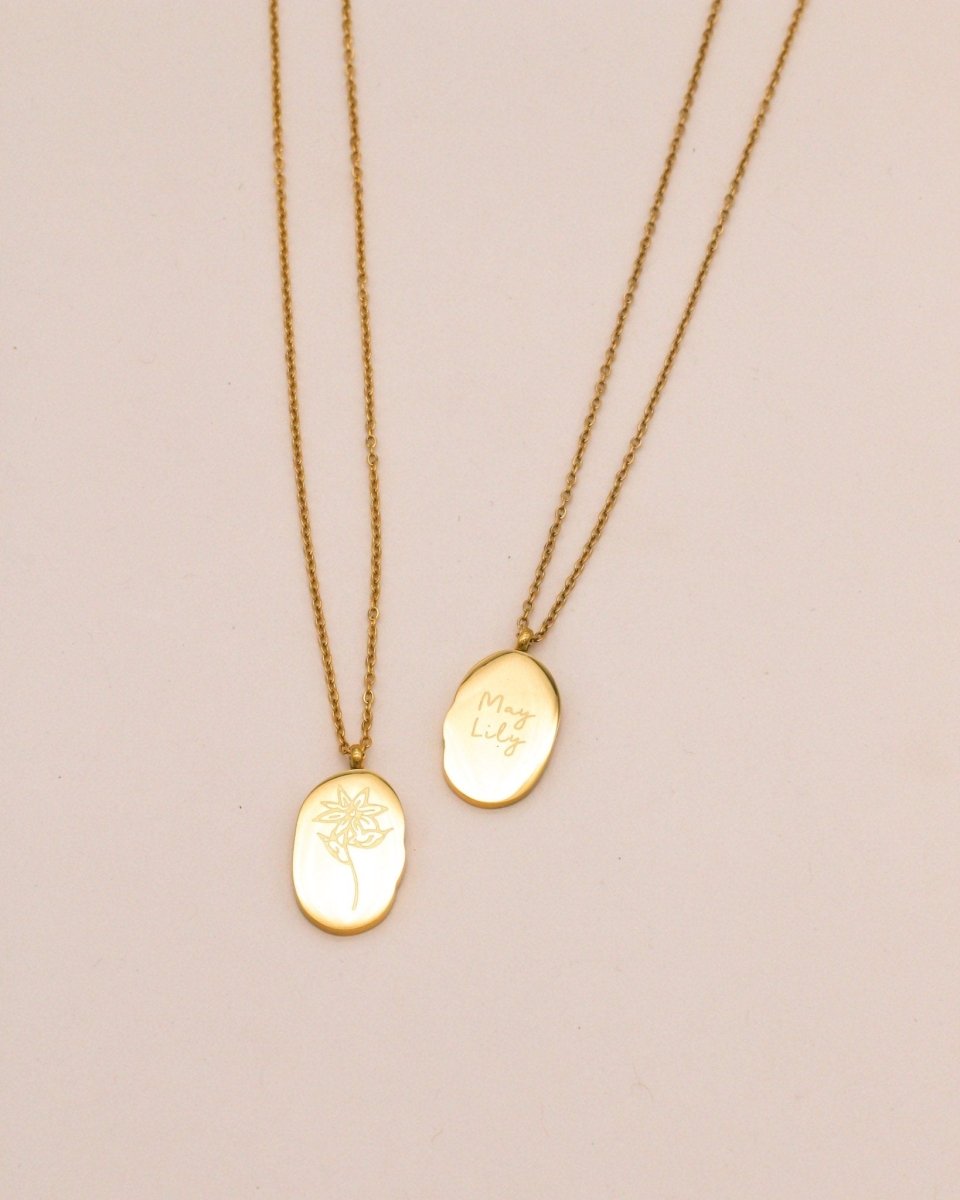 Sonstige - BIRTHMONTH Necklace - ROSA ECK - Gold, ,