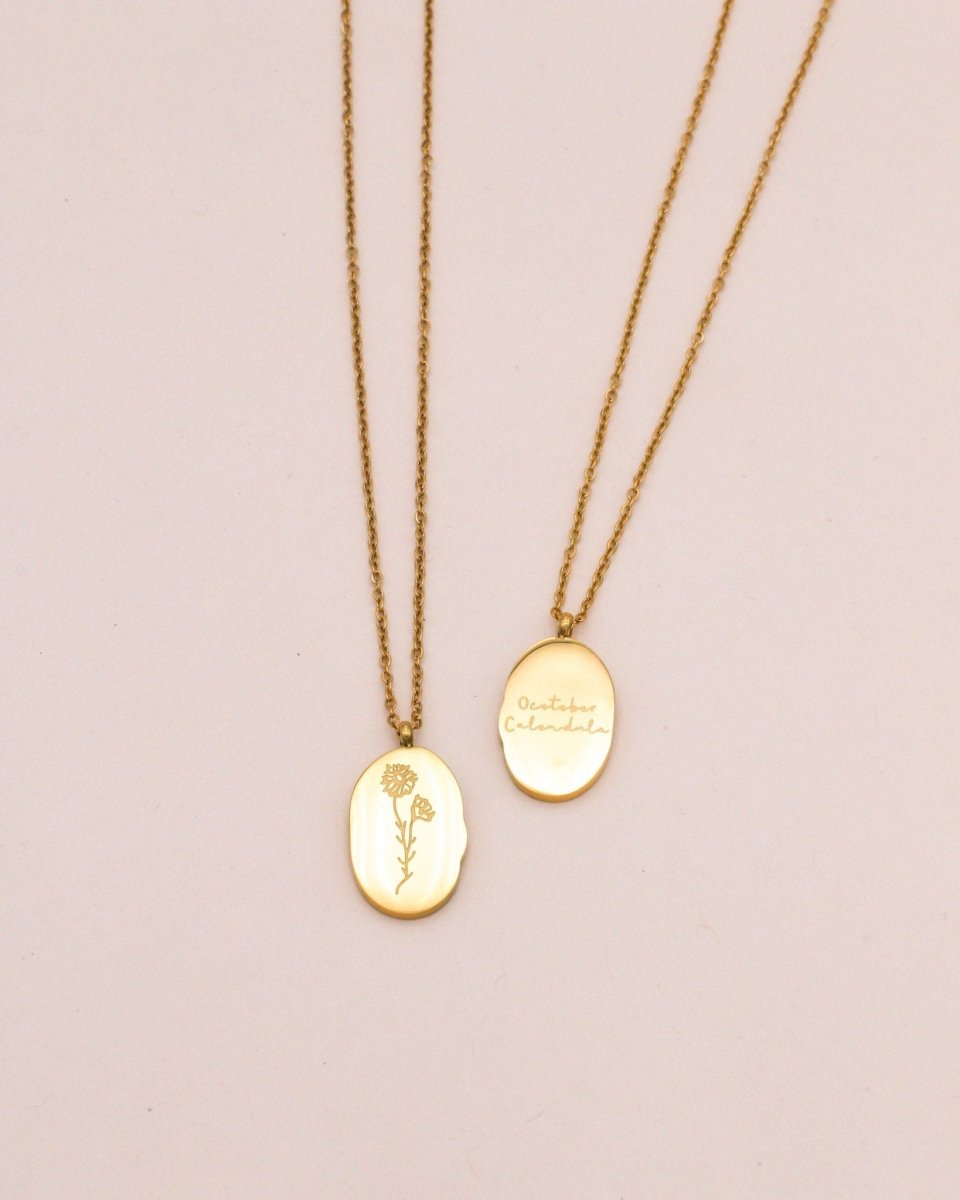 Sonstige - BIRTHMONTH Necklace - ROSA ECK - Gold, ,