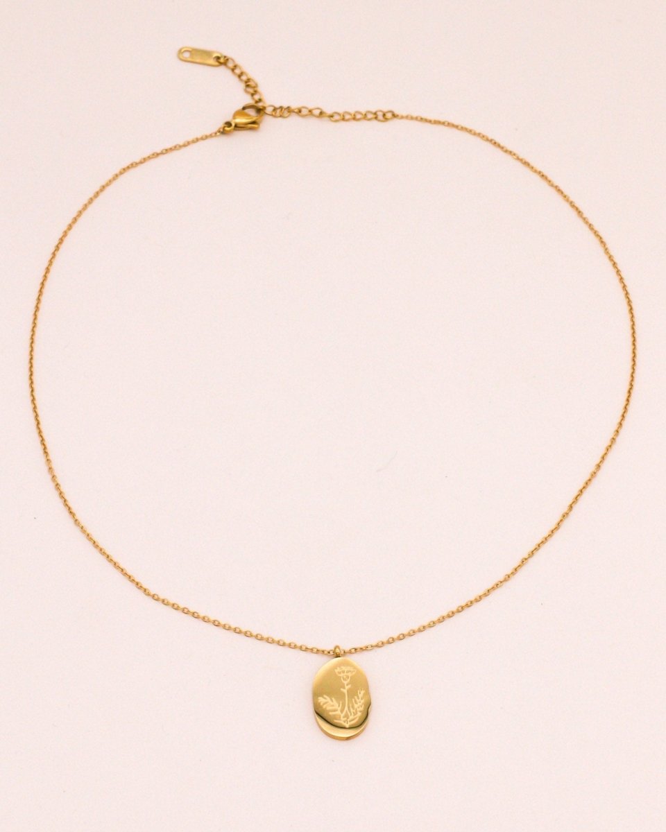 Sonstige - BIRTHMONTH Necklace - ROSA ECK - Gold, ,