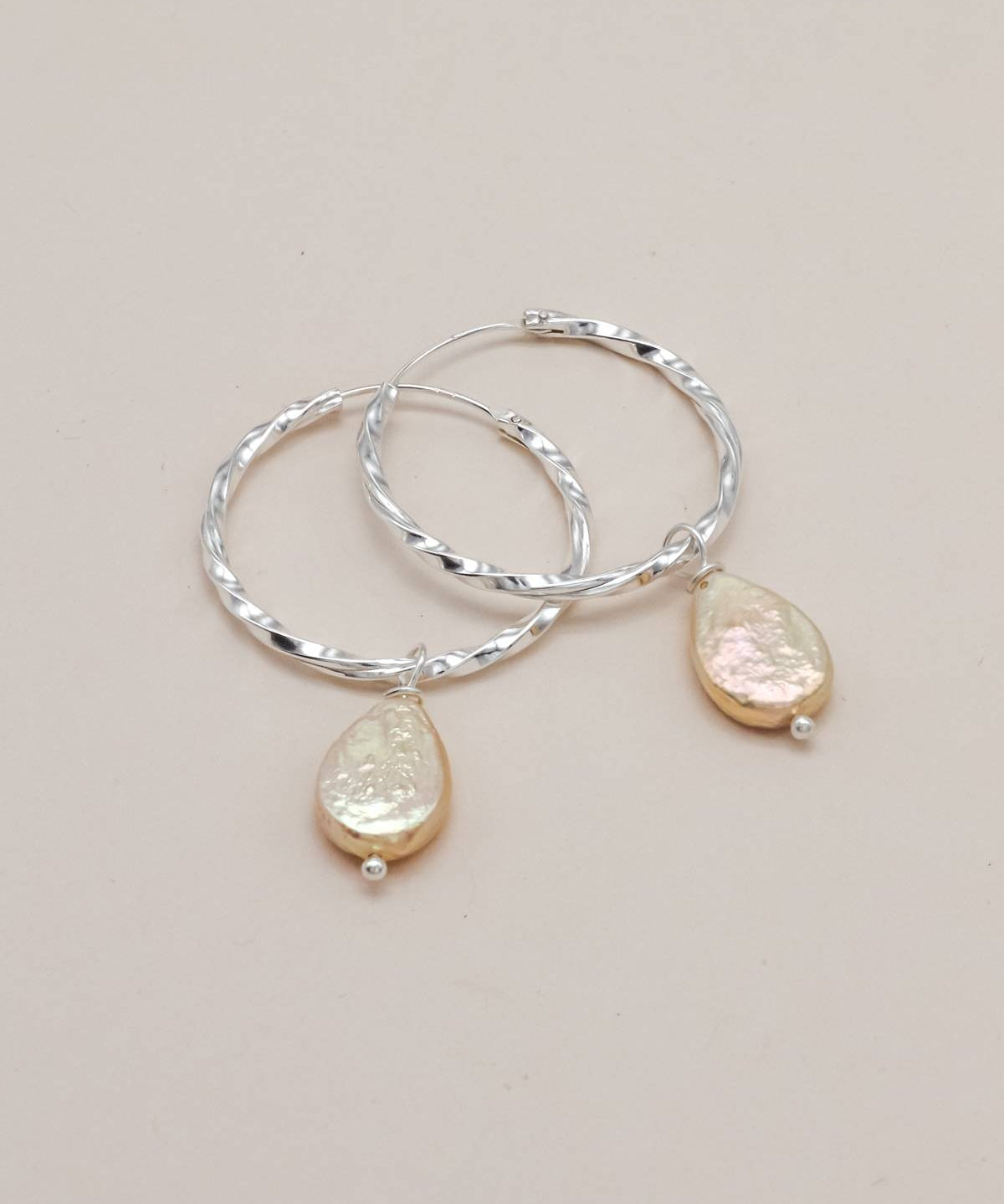 Sonstige - CLEO Creolen - ROSA ECK - Silber, ,