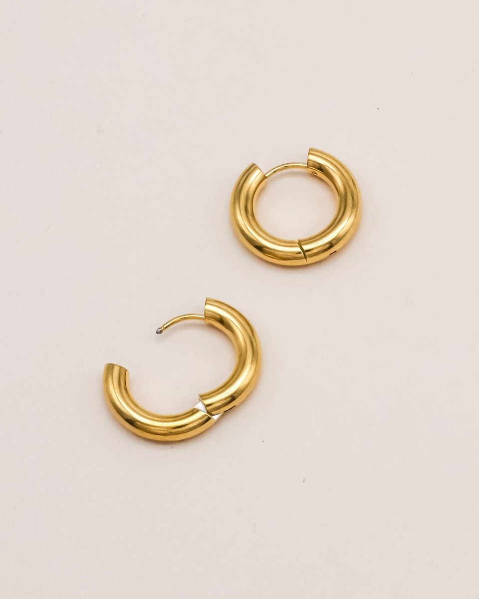 Sonstige - SIMPLE Hoops - ROSA ECK - Gold, ,