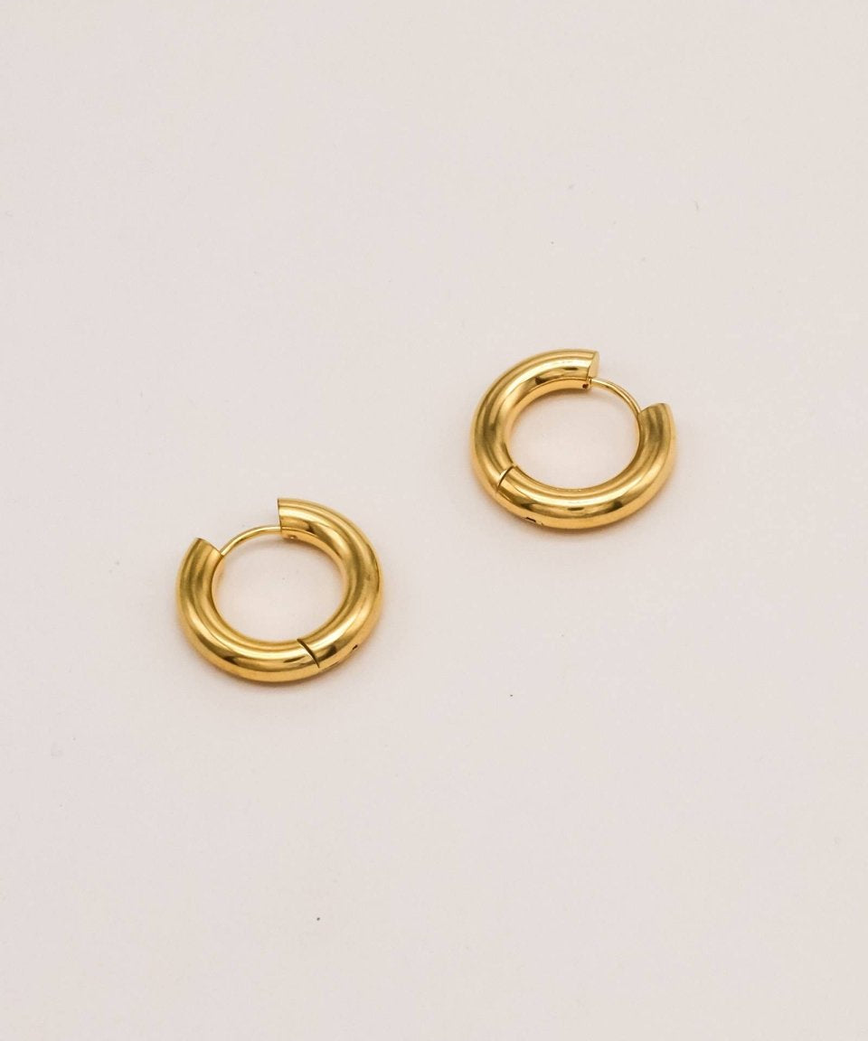 Sonstige - SIMPLE Hoops - ROSA ECK - Gold, ,