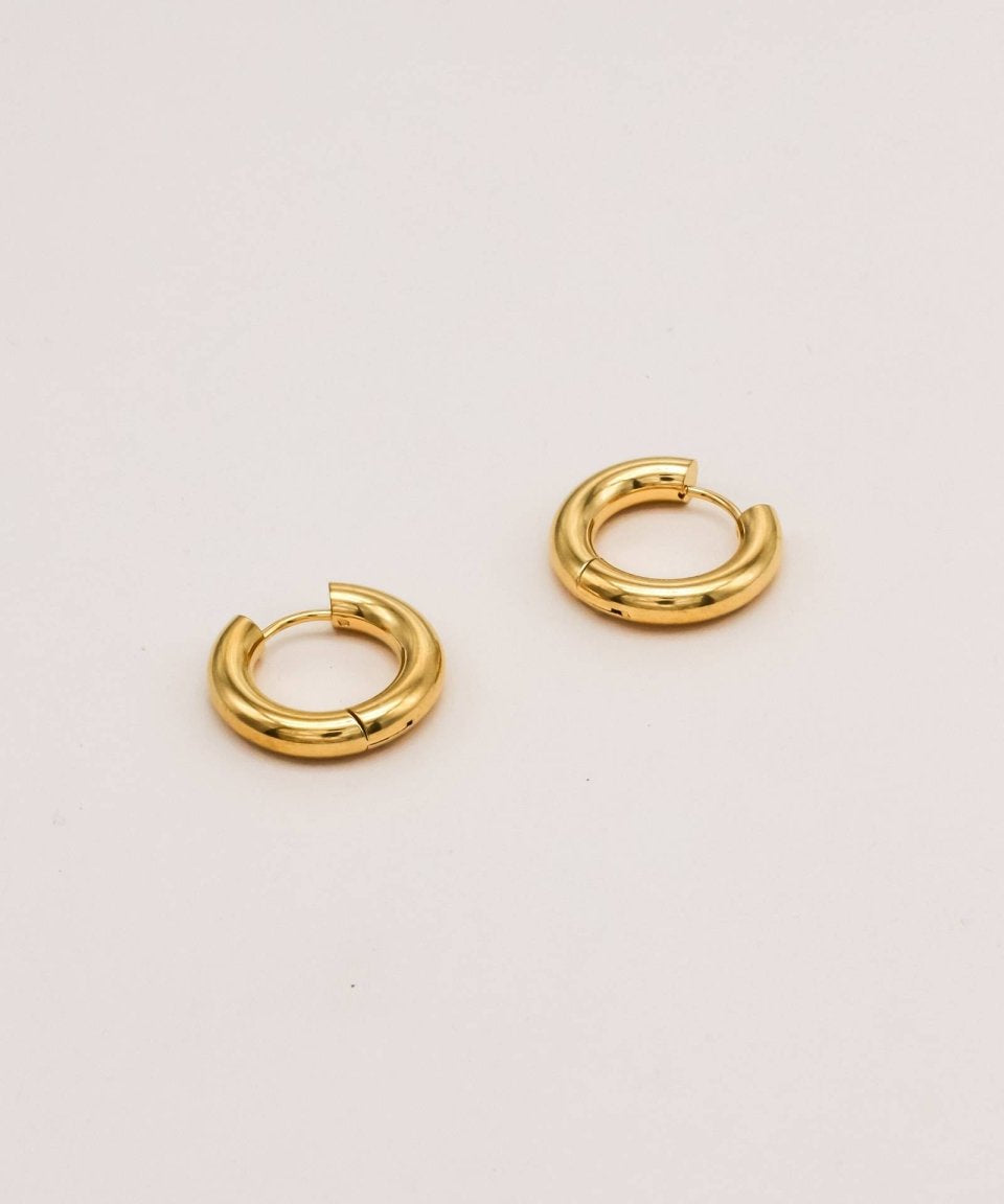 Sonstige - SIMPLE Hoops - ROSA ECK - Gold, ,