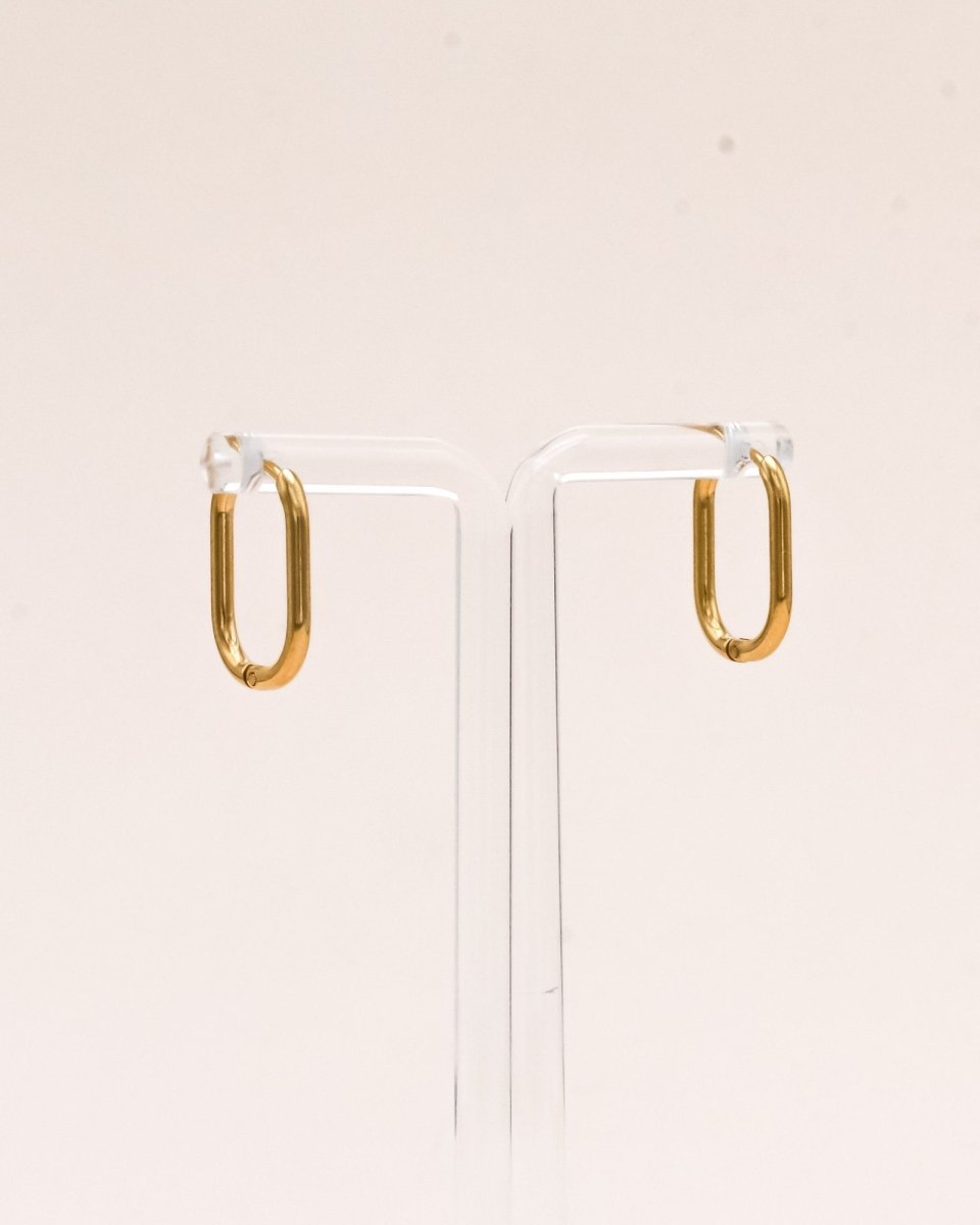 Sonstige - THIN OVAL SIMPLE Hoops - Ohrringe - ROSA ECK Concept Store