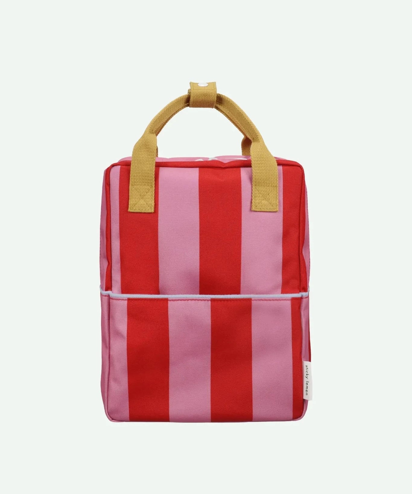 Sticky Lemon - LEMON TREE Kinder - Rucksack (M) • stripes | red apple + rosebay pink - ROSA ECK