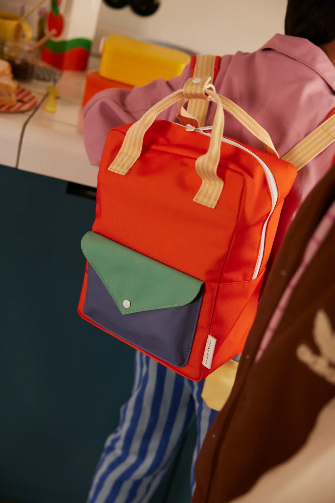 Sticky Lemon - WONDERS Kinder - Rucksack Medium • envelope / lifebuoy orange - Rucksack - ROSA ECK