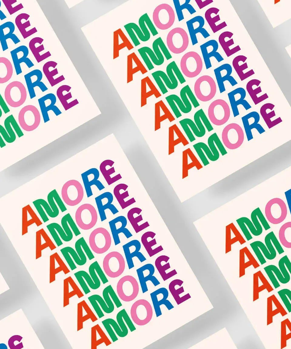 studio ciao - AMORE Plakat (A3) - Poster - ROSA ECK Concept Store