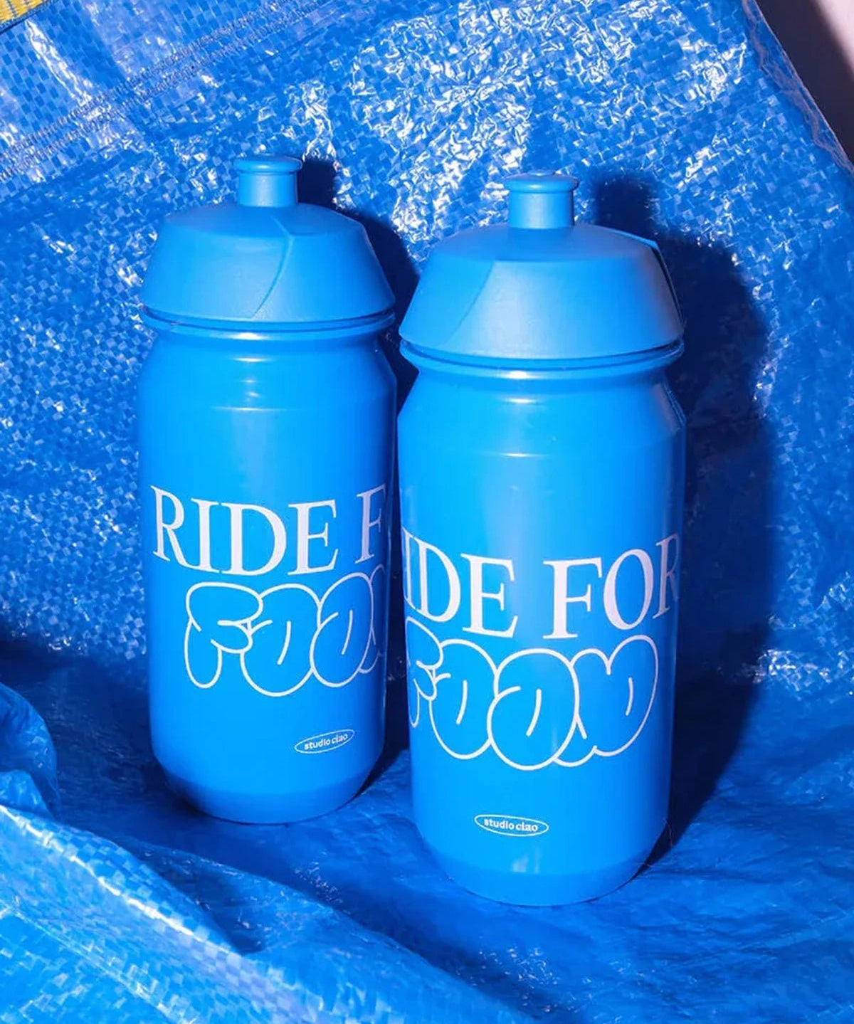 studio ciao - Bidon Trinkflasche (500 ml) • Ride for Food - Trinkflasche - ROSA ECK