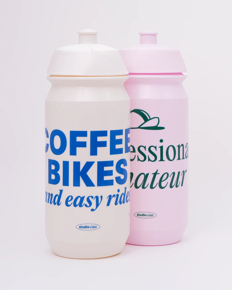 studio ciao - COFFEE, BIKES & EASY RIDES Bidon Trinkflasche (500 ml) - Trinkflasche - ROSA ECK Concept Store