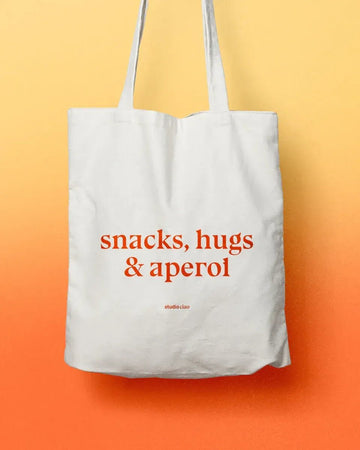 studio ciao - SNACKS, HUGS & APEROL Jutebeutel - Tasche - ROSA ECK Concept Store