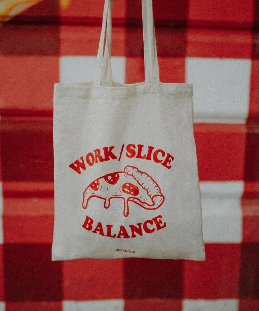 studio ciao - WORK SLICE BALANCE Jutebeutel - Tasche - ROSA ECK Concept Store