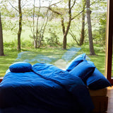 SUITE702 - Bettbezug aus Bio-Baumwolle • Cobalt Blue - ROSA ECK