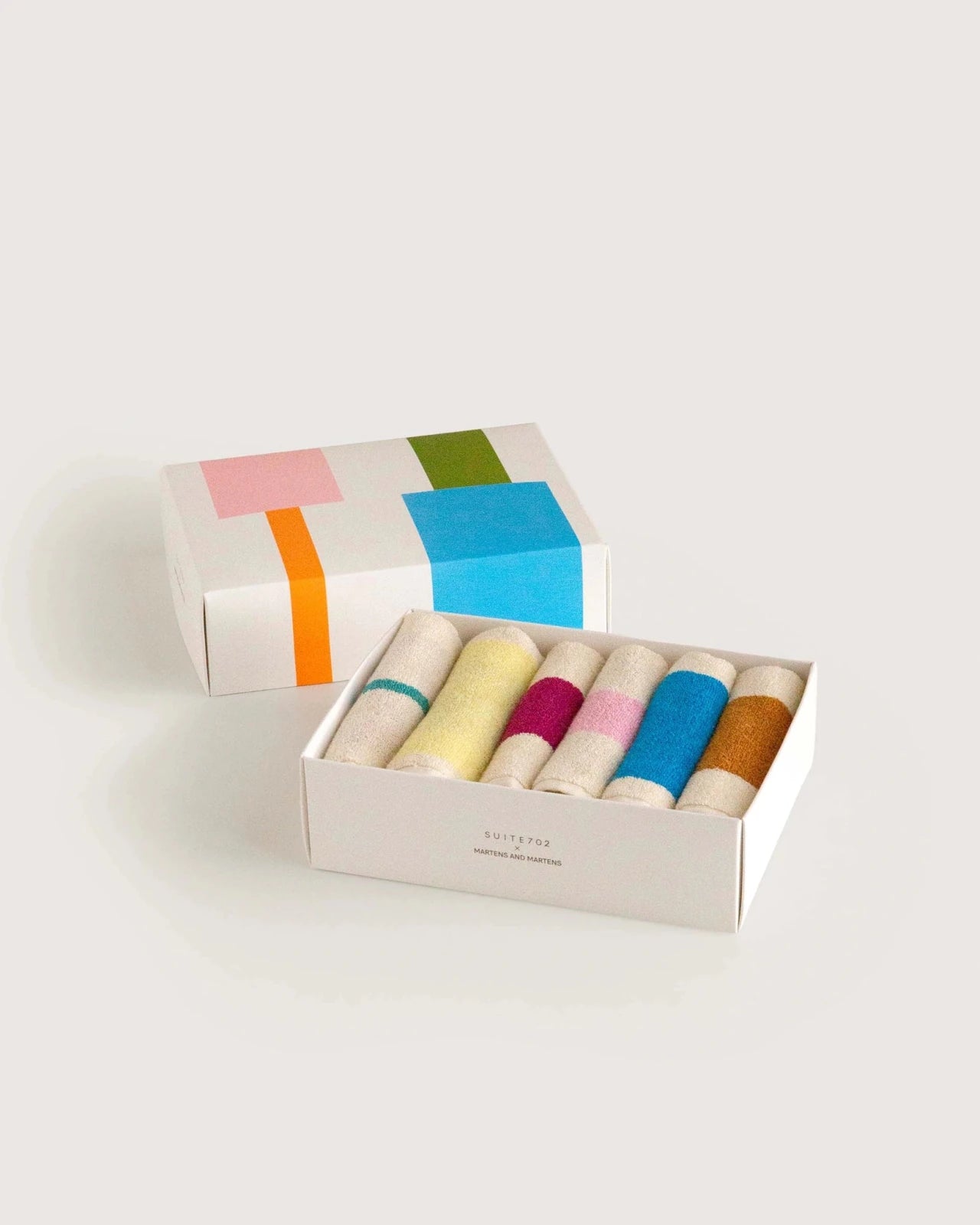 SUITE702 - MARTENS & MARTENS Mini-Handtücher (6er-Set 30 x 30 cm) • Gift Set - ROSA ECK