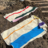 SUITE702 - MARTENS & MARTENS Strandtuch (90 x 180 cm) • Aqua-Orange-Purple-Yellow - ROSA ECK