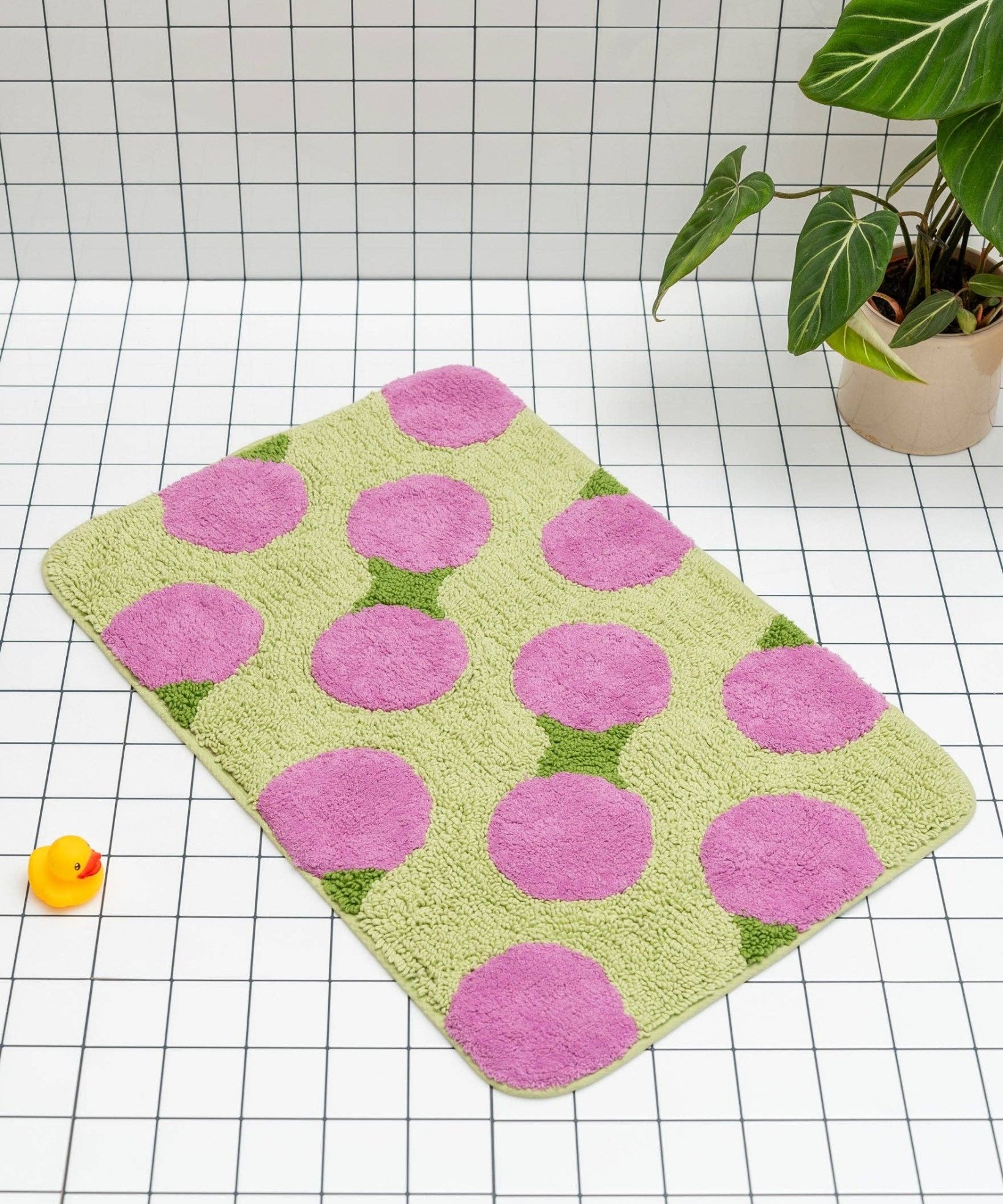Tarta Gelatina - MOSSBERRY Badematte - ROSA ECK - Gelb, Pink,