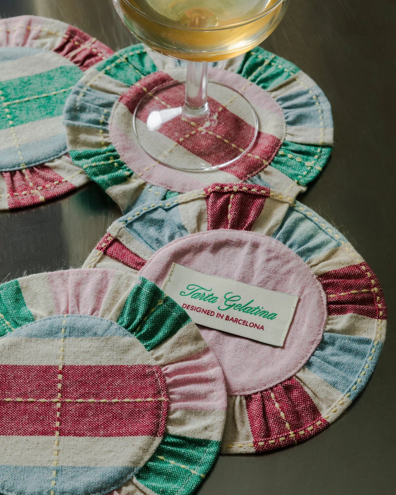 Tarta Gelatina - Untersetzer mit Rüschen (4 - Set) - Untersetzer - ROSA ECK