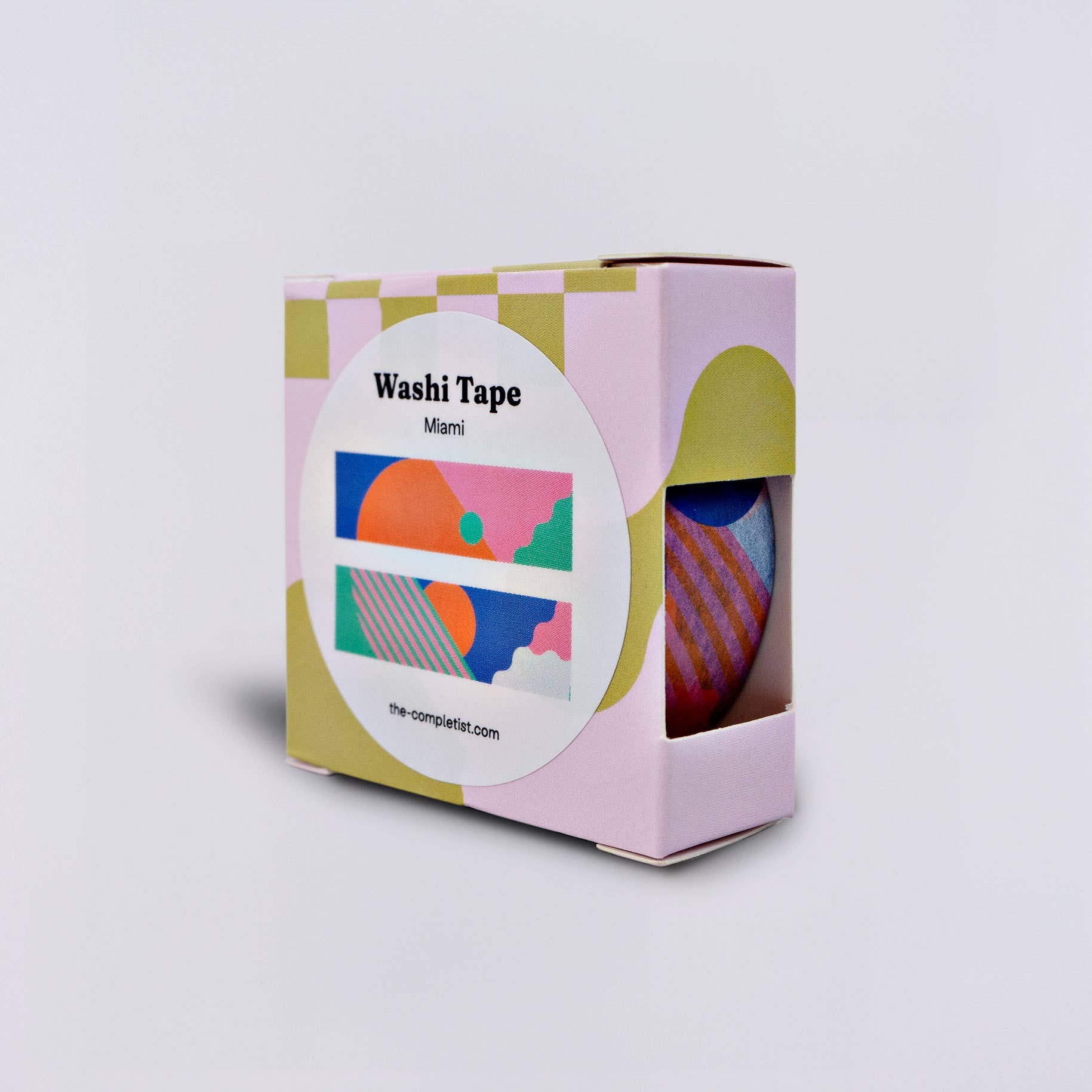 The Completist - MIAMI Washi Tape - ROSA ECK - Klebeband, ,