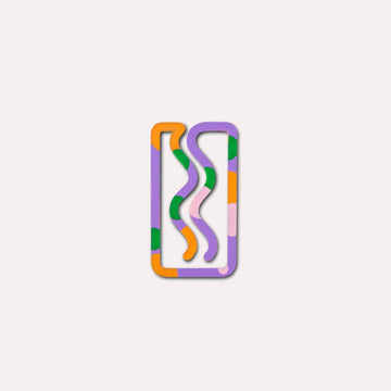 The Completist - MINI - MIAMI Kleines Lesezeichen | Multicolor - ROSA ECK - Bookmark, Bunt,