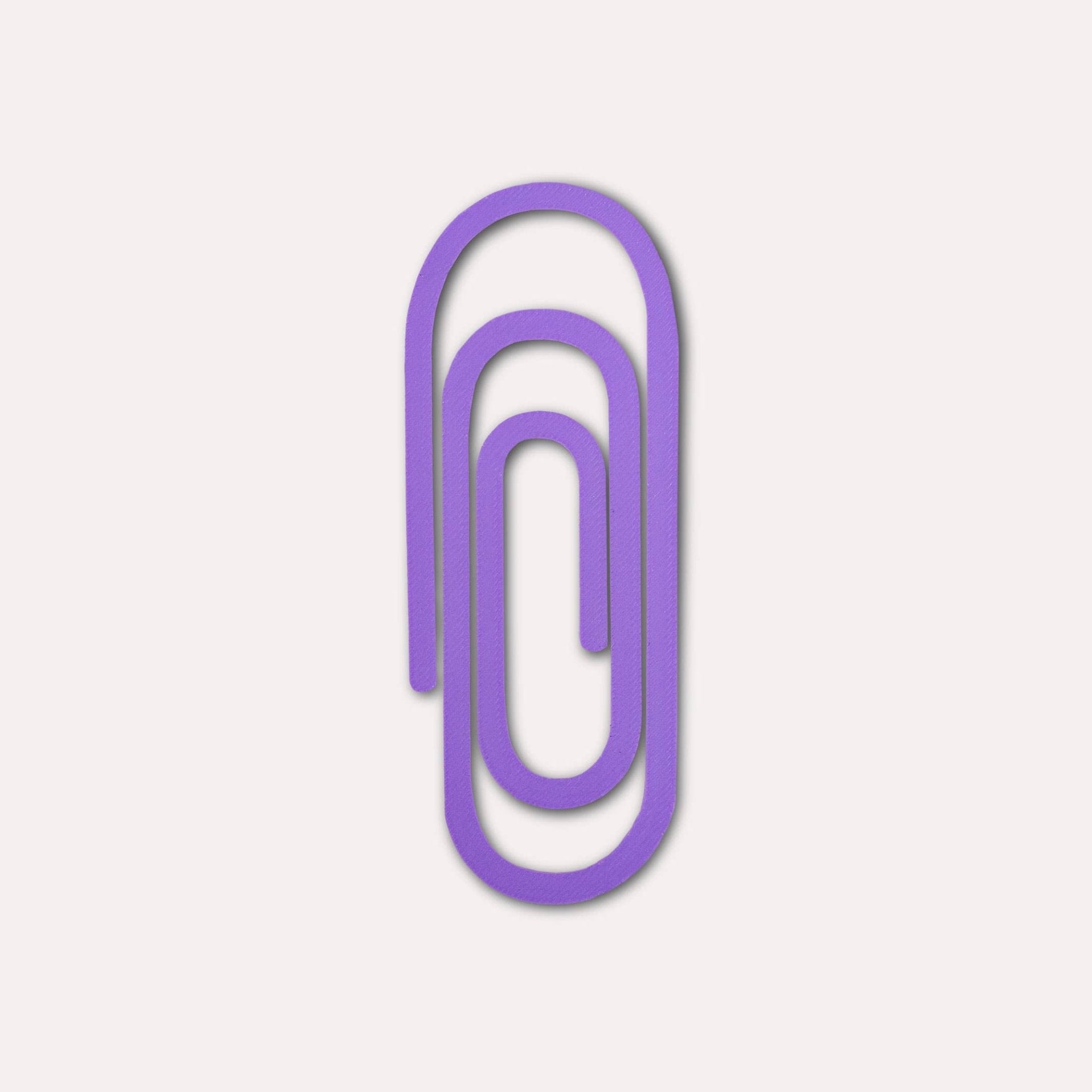 The Completist - PAPERCLIP Lesezeichen | Lavendel - ROSA ECK - Bookmark, Lila,
