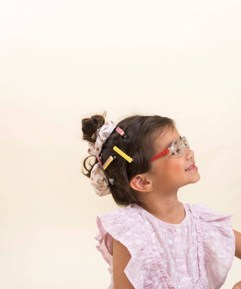 the cotton cloud - BIRD Haarnadeln 3er - Set - ROSA ECK - Acetat, Bunt, Kinder