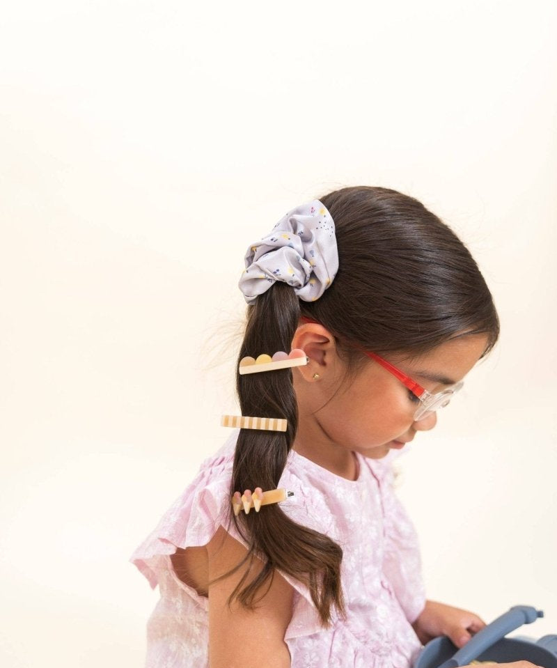the cotton cloud - FLUOR Haarnadeln 3er - Set - ROSA ECK - Acetat, Gelb, Kinder