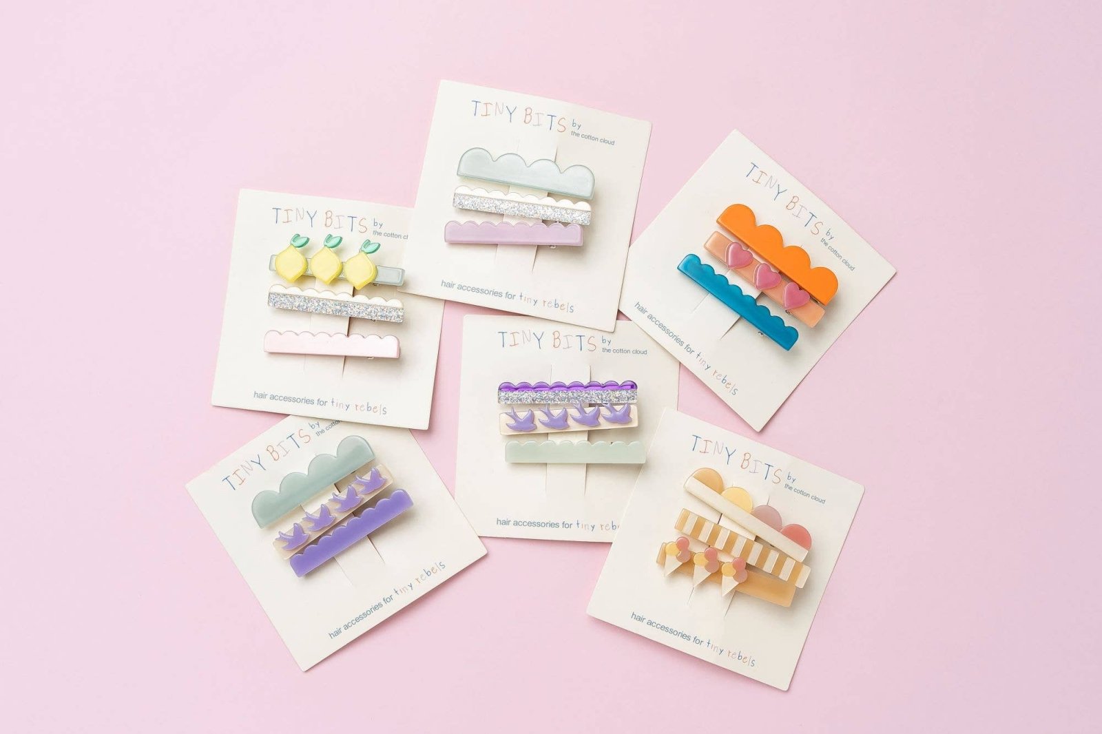 the cotton cloud - Kinder - Haarspangen 3er - Set • Cloud - Kinder - Haarspange - ROSA ECK