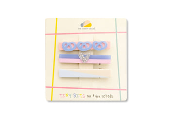 the cotton cloud - Kinder - Haarspangen 3er - Set • Pretzel - Kinder - Haarspange - ROSA ECK