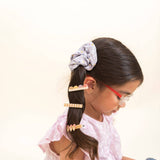 the cotton cloud - Kinder - Haarspangen 3er - Set • Waves Pastel - Kinder - Haarspange - ROSA ECK