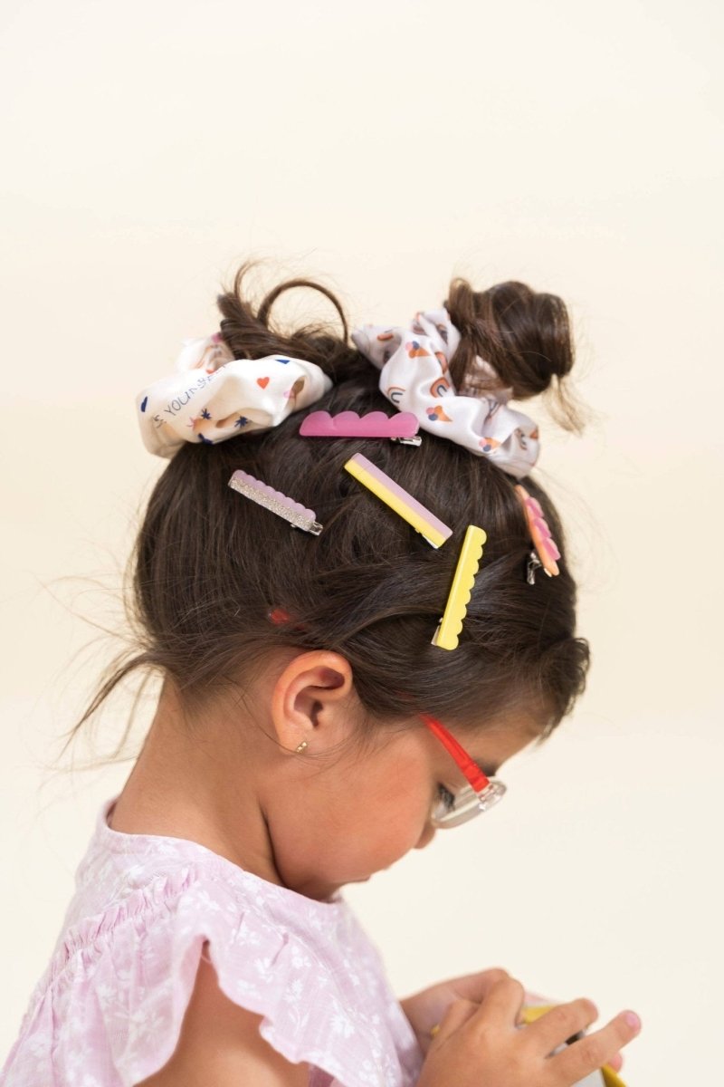 the cotton cloud - LEMON Haarnadeln 3 - Set - ROSA ECK - Acetat, Gelb, Kinder