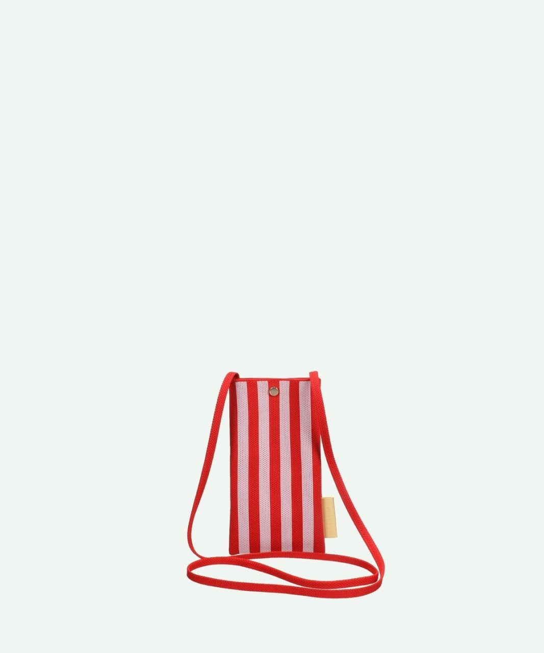 The Sticky Sis Club - KNITTED STRIPES Handytasche • cerise + ballet - ROSA ECK