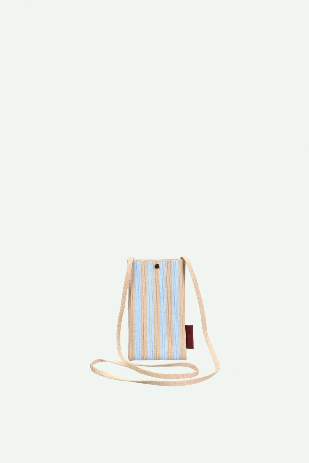 The Sticky Sis Club - KNITTED STRIPES Handytasche • marzipan + sky - Handytasche - ROSA ECK