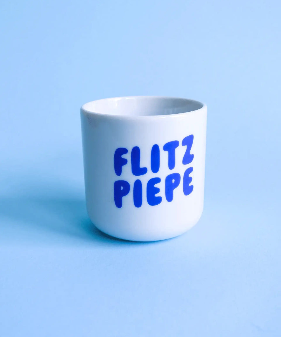 tinyday - FLITZPIEPE Becher • Blau - Kaffee - und Teetasse - ROSA ECK Concept Store