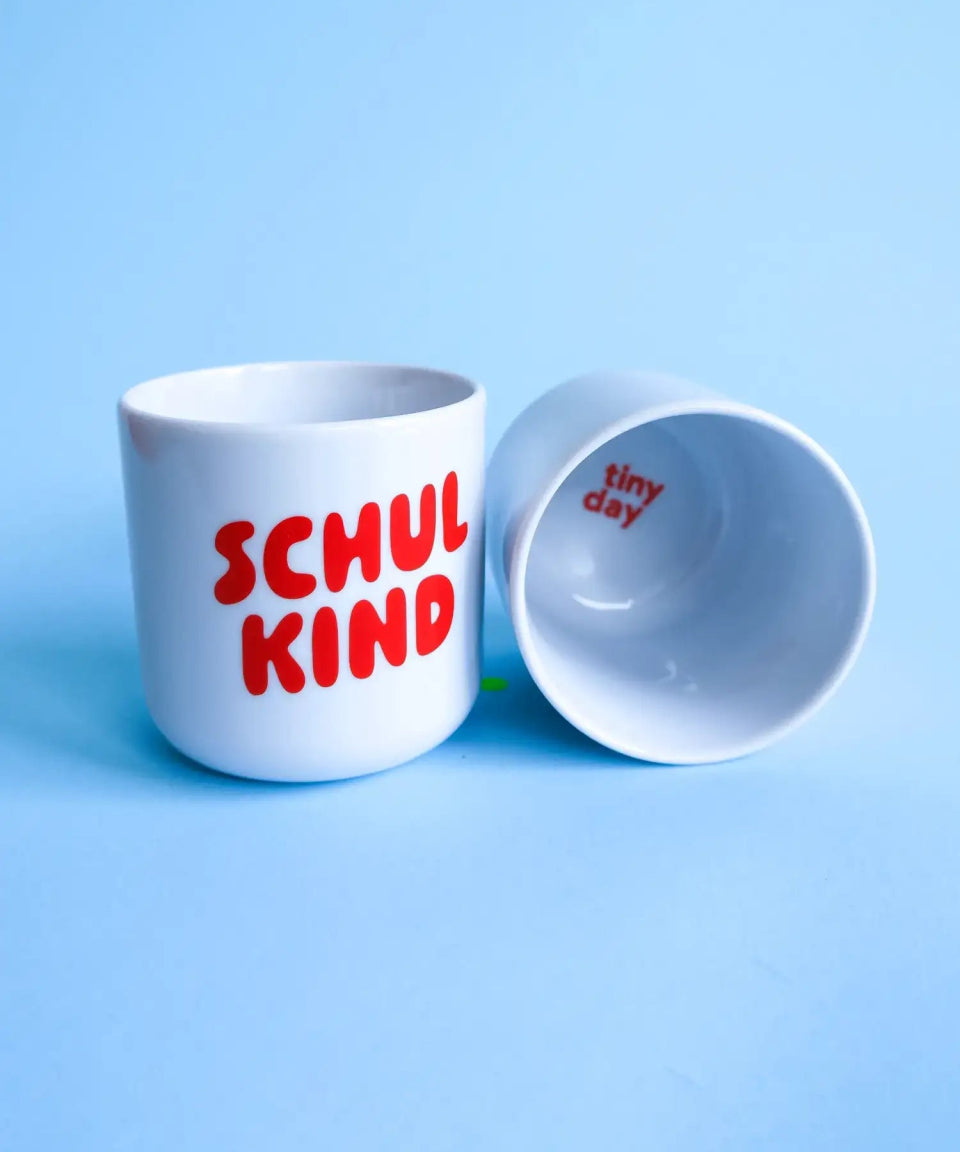 tinyday - SCHULKIND Becher • Rot - Kaffee - und Teetasse - ROSA ECK Concept Store