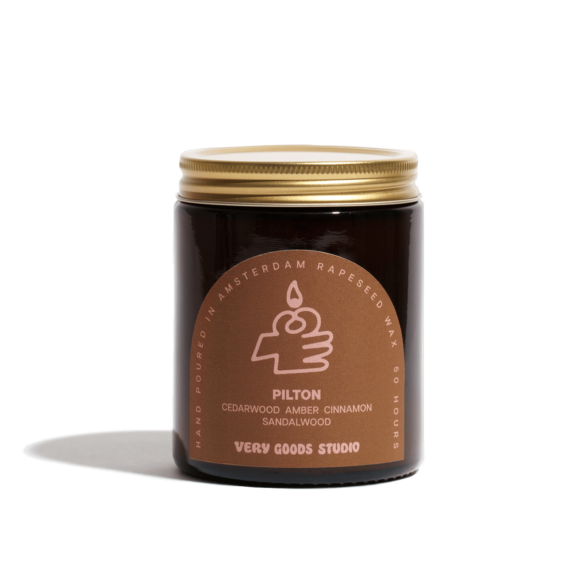 Very Goods Studio - PILTON Große Duftkerze im Glas (170 ml) - Kerze - ROSA ECK Concept Store