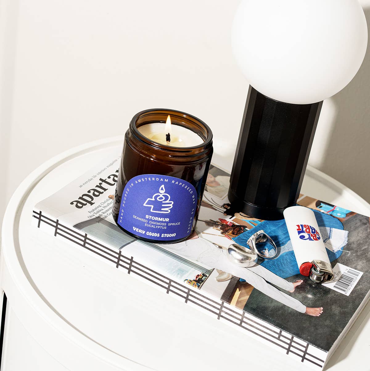 Very Goods Studio - STORMUR Große Duftkerze im Glas (170 ml) - Kerze - ROSA ECK Concept Store