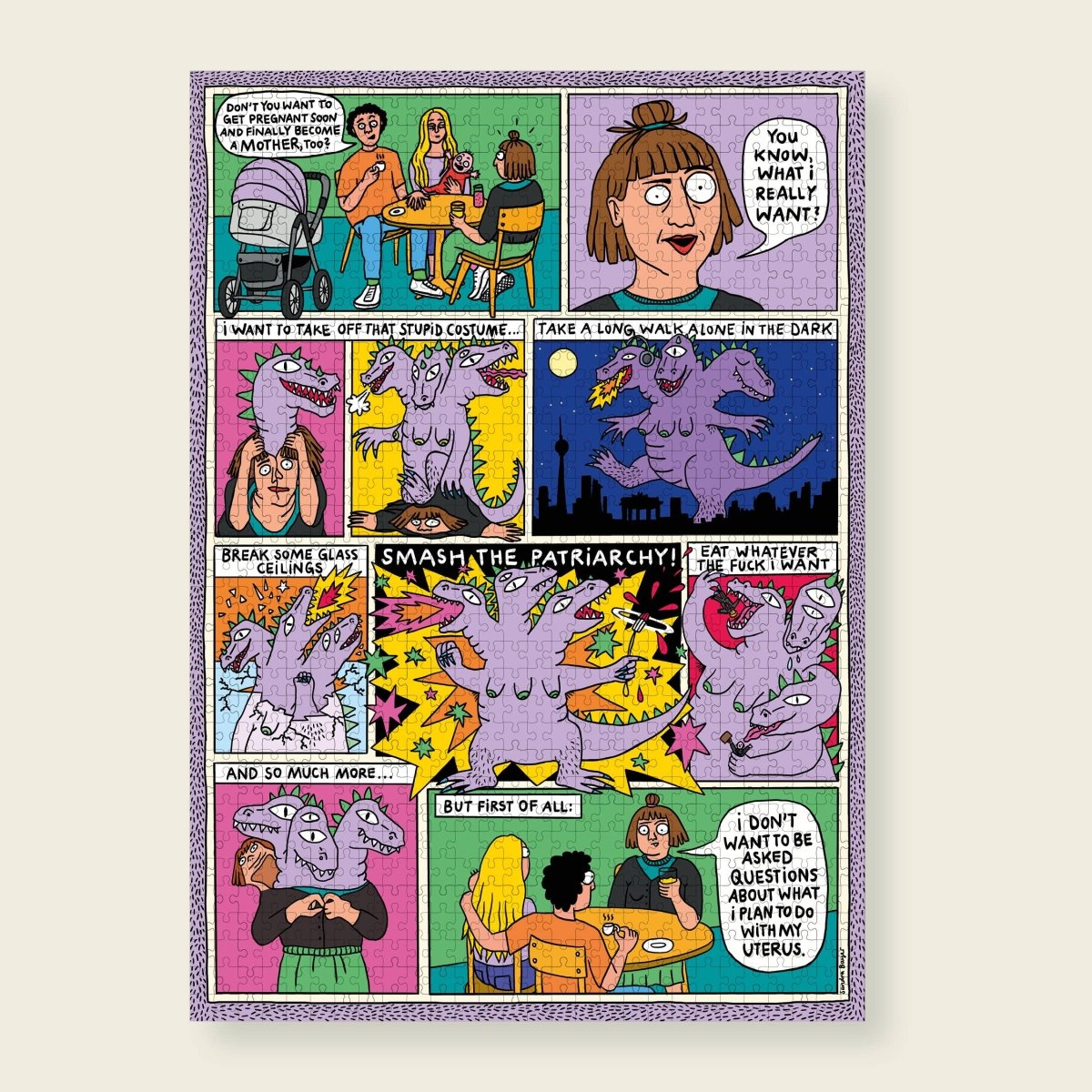 Wonderpieces - WHAT I REALLY, REALLY WANT Puzzle | Sandra Bayer - ROSA ECK - , ,
