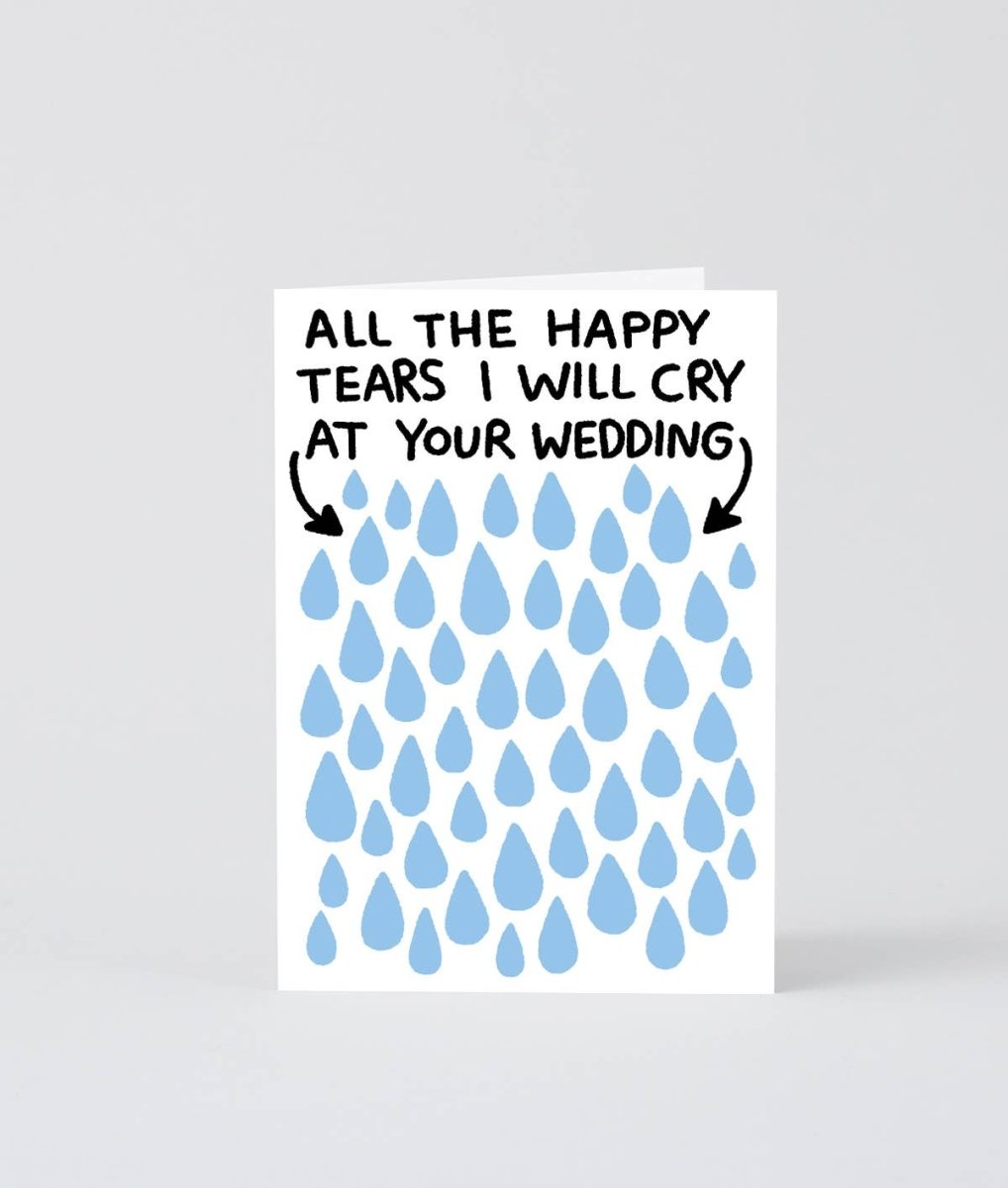 Wrap - ALL THE TEARS I WILL CRY Hochzeitskarte - Grußkarte - ROSA ECK Concept Store