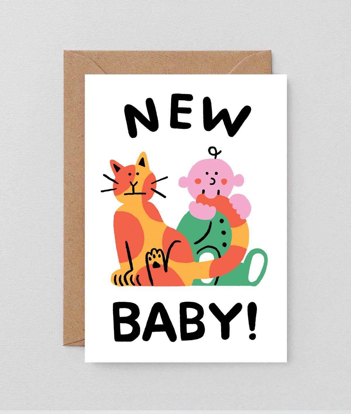 Wrap - BABY AND CAT Grußkarte - Grußkarte - ROSA ECK Concept Store