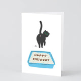 Wrap - BIRTHDAY CAT POOP Geburtstagskarte - Grußkarte - ROSA ECK Concept Store