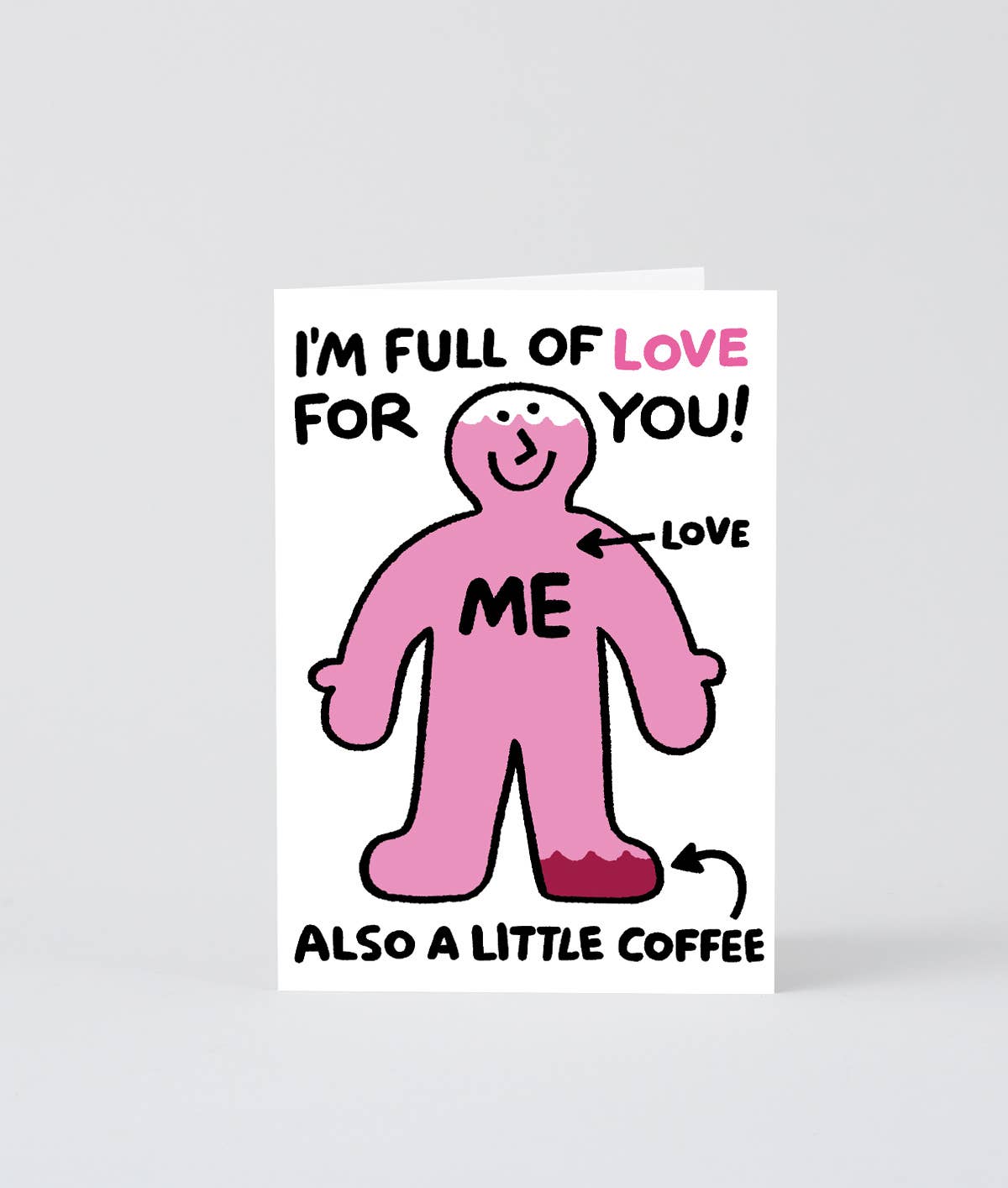 Wrap - I'M FULL OF LOVE FOR YOU Grußkarte - Grußkarte - ROSA ECK Concept Store