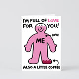 Wrap - I'M FULL OF LOVE FOR YOU Grußkarte - Grußkarte - ROSA ECK Concept Store