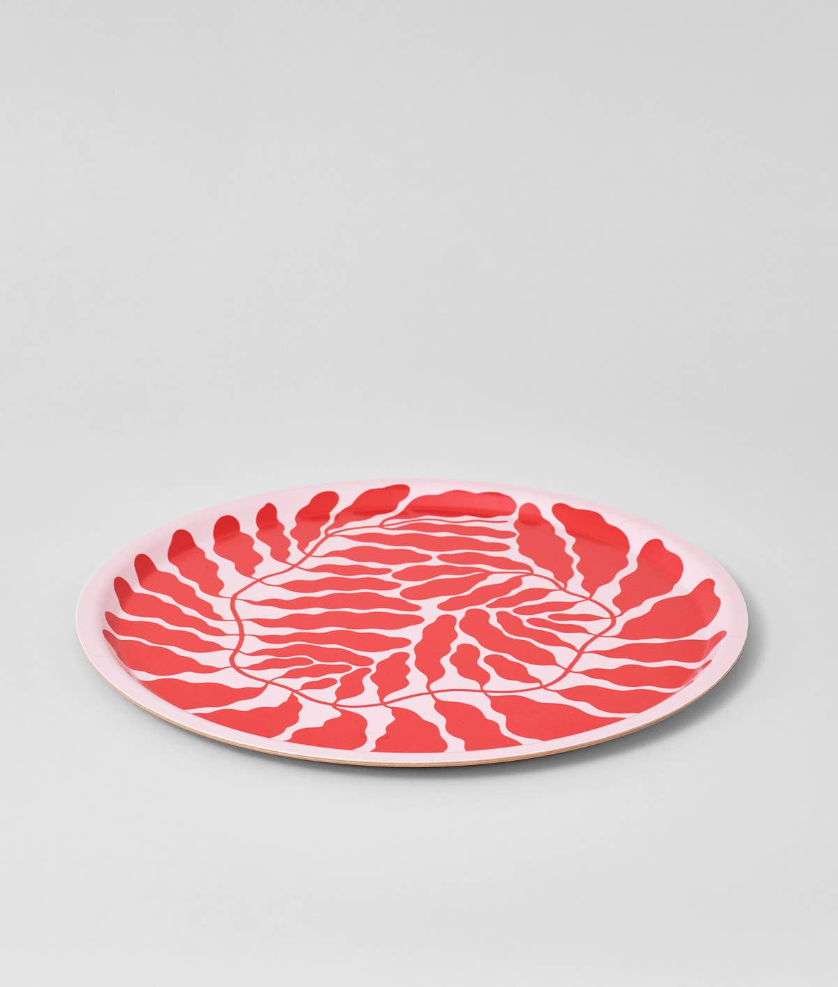 Wrap - RED LEAVES Großes rundes Serviertablett - Serviertablett - ROSA ECK Concept Store