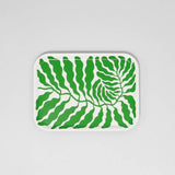 Wrap - SPRING GREEN LEAVES Kleines rechteckiges Serviertablett aus Birke - Serviertablett - ROSA ECK Concept Store