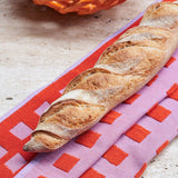Wrap - SQUARES Geschirrtuch | Lila/Rot - Geschirrtuch - ROSA ECK Concept Store