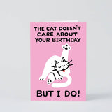 Wrap - THE CAT DOESN'T CARE Grußkarte - Grußkarte - ROSA ECK Concept Store