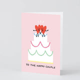 Wrap - TO THE HAPPY COUPLE Hochzeitskarte - Grußkarte - ROSA ECK Concept Store