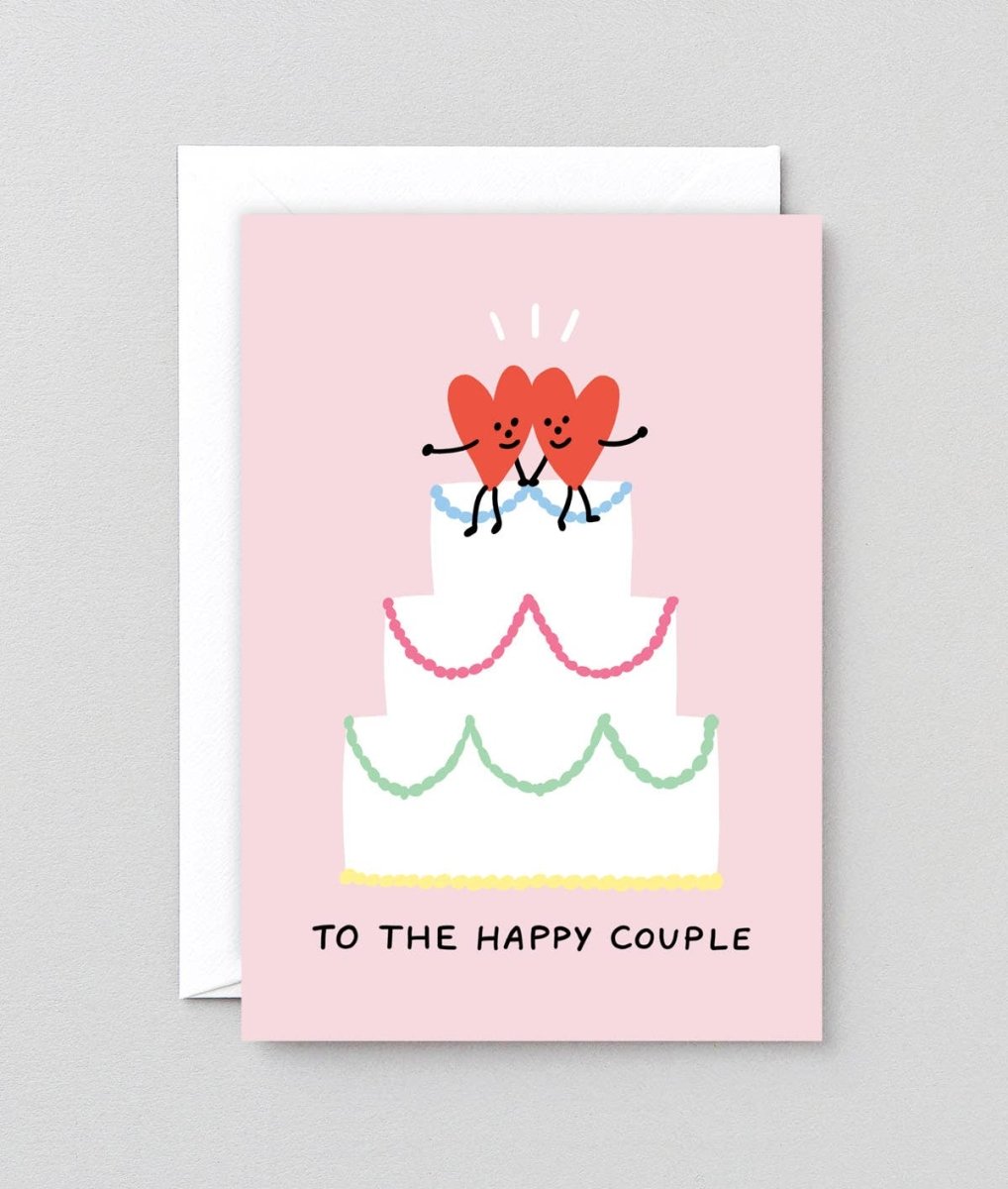 Wrap - TO THE HAPPY COUPLE Hochzeitskarte - Grußkarte - ROSA ECK Concept Store