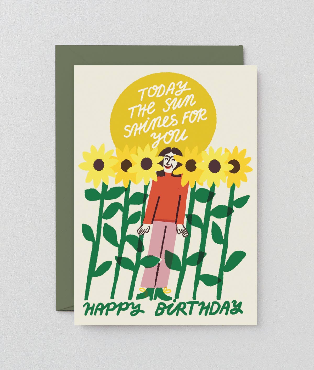 Wrap - TODAY THE SUN SHINES FOR YOU Grußkarte - Grußkarte - ROSA ECK Concept Store