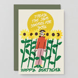 Wrap - TODAY THE SUN SHINES FOR YOU Grußkarte - Grußkarte - ROSA ECK Concept Store