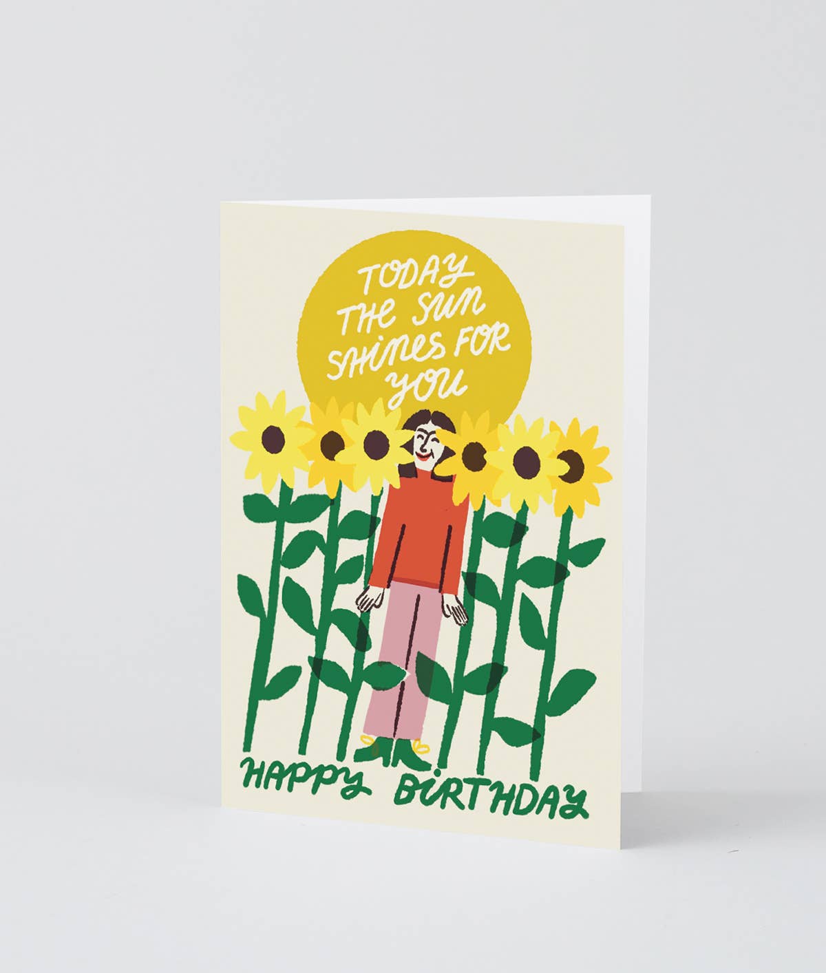 Wrap - TODAY THE SUN SHINES FOR YOU Grußkarte - Grußkarte - ROSA ECK Concept Store